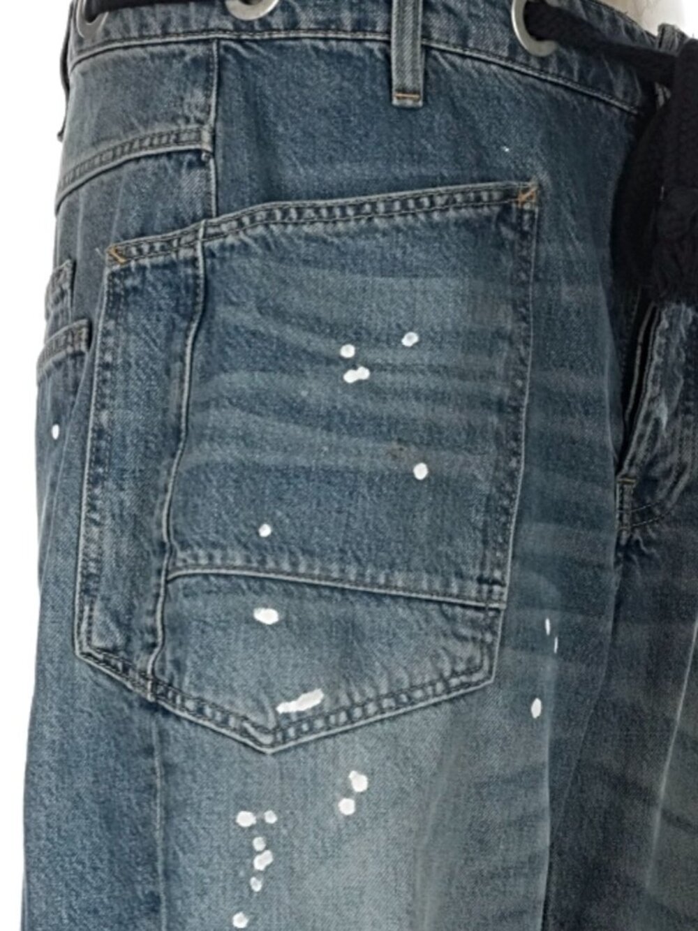 We The Free Distressed Blue Wide-Leg Jeans - Picture 9 of 14